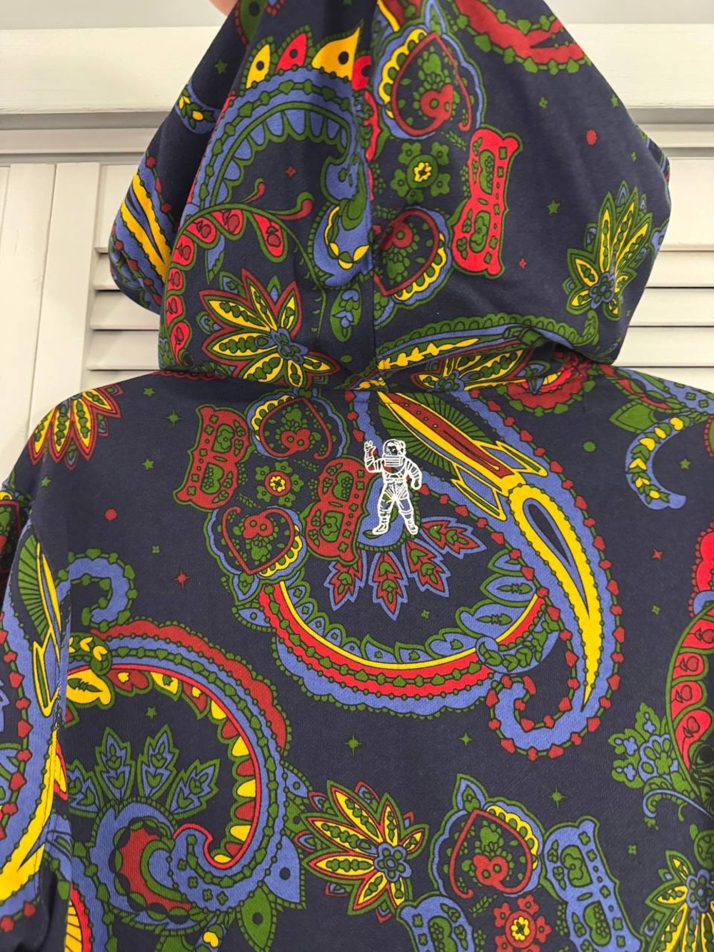 Billionaire Boys Club Paisley Graphic Logo Hoodie Pullover Multicolor Size M - Picture 3 of 7